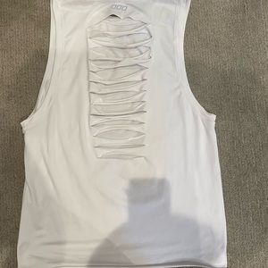 Lorna Jane white cutout tank